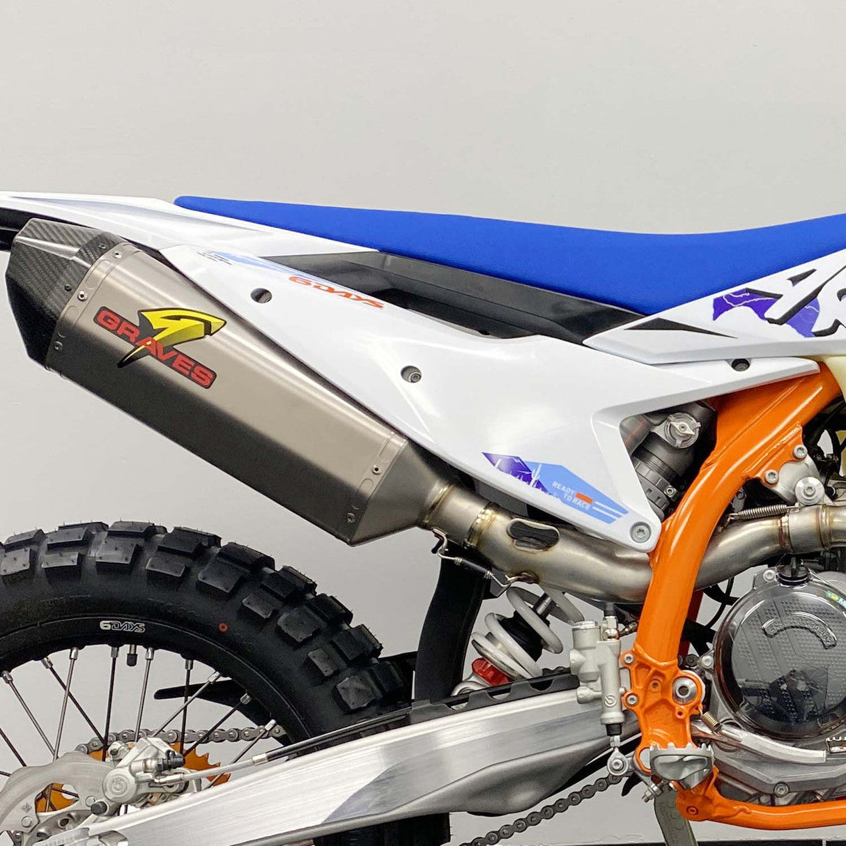 Graves Multi Fitment Dualsport Titanium Exhaust - Ktm - Husqvarna - Gasgas  2024 Exk-24exc-Sot