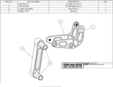 Graves Kawasaki ZX-4RR / ZX-4R - A Spec Kit Suspension Link LINK-ZX4-KITA