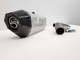 Graves MotorSports Honda CRF450RL / L / X Full Exhaust Aluminum - Silver EXH-19C4X-FTA