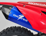 Graves MotorSports Honda CRF450RL / L / X 2019-2024 Aluminum - Blue Exhaust EXH-19C4X-SOAB