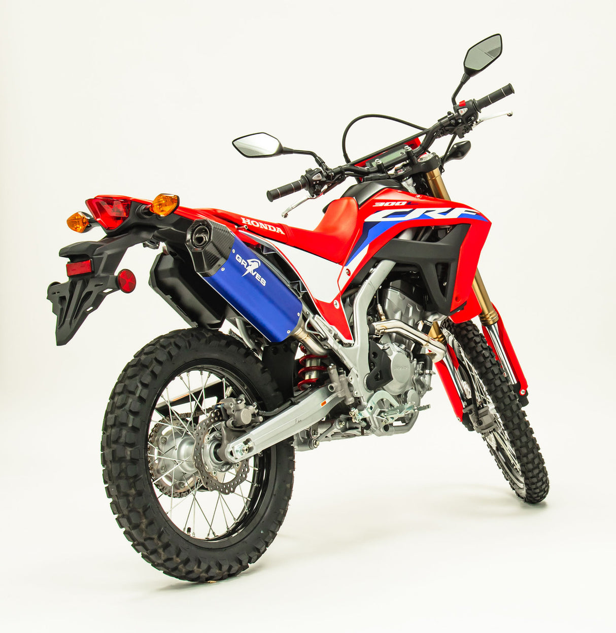 Graves motorsports Escape deslizante CRF300L /Rally 2021-2023 EXH-21C3L-SOAB