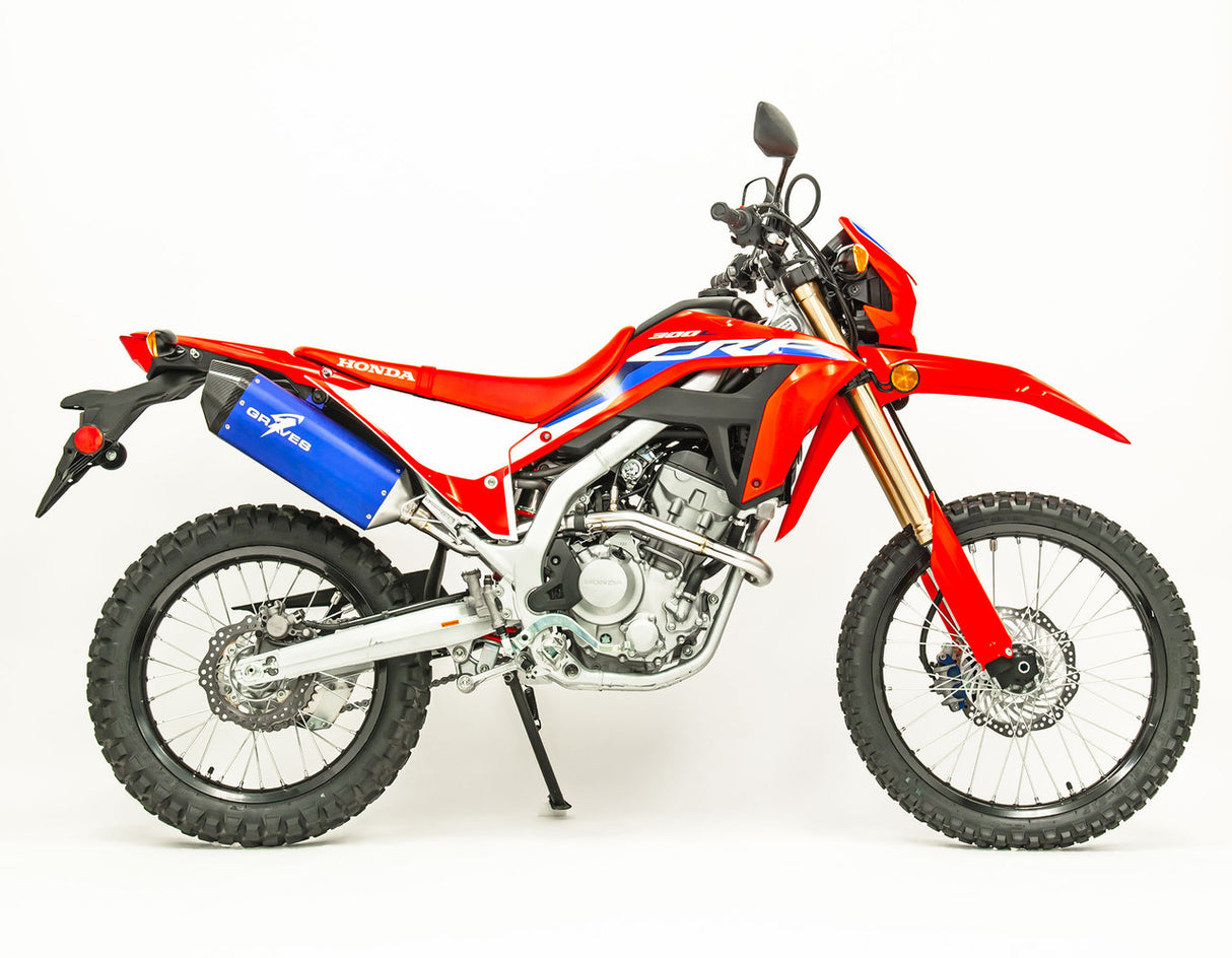 Graves motorsports Escape deslizante CRF300L /Rally 2021-2023 EXH-21C3L-SOAB