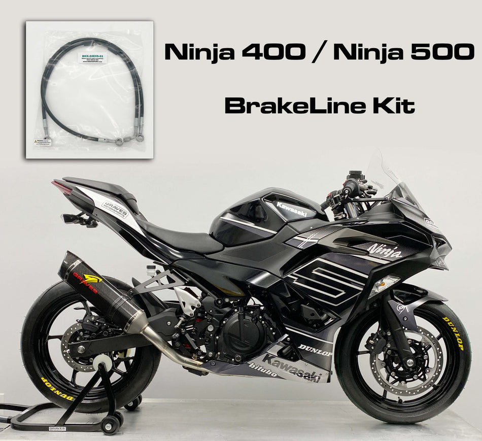 Graves Brake Line Kit 500 2024 + / Ninja 400 2018 + BKK-24EX5-01