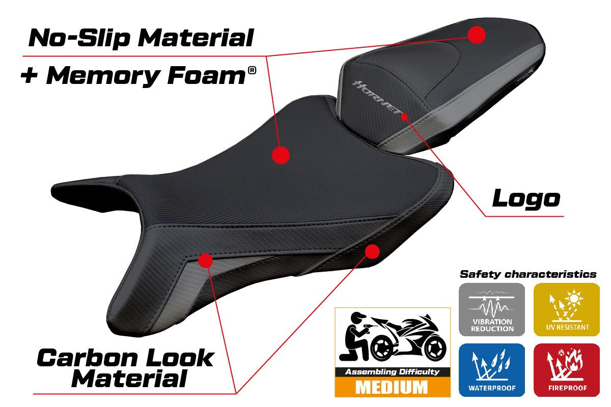 Tappezzeria Italia Honda CB 1000 Hornet 2025 Seat Cover Comfort Black