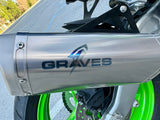 Graves ZX-4RR Cat-Back Slip-on Titanium Exhaust EXK-23ZX4-CBTT