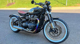 Triumph Bonneville Bobber  Speedmaster 1200 Polished Titanium H Pipe Exhaust TRIUM120BOBREXPOB