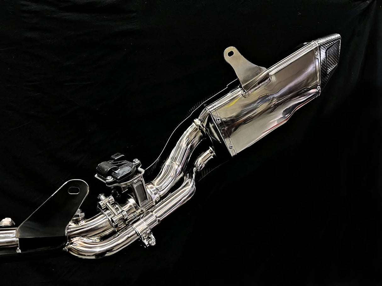 Vandemon  H2 H2R 2015-2024 Bimodal Stealth Titanium Exhaust System KAWAH2TICSPOLEXHWV