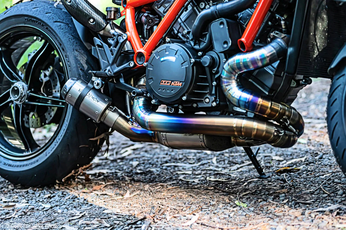 Vandemon  KTM Superduke 1290/1390R/RR Twin Shot Titanium Exhaust System KTM129SDTIEXHPB