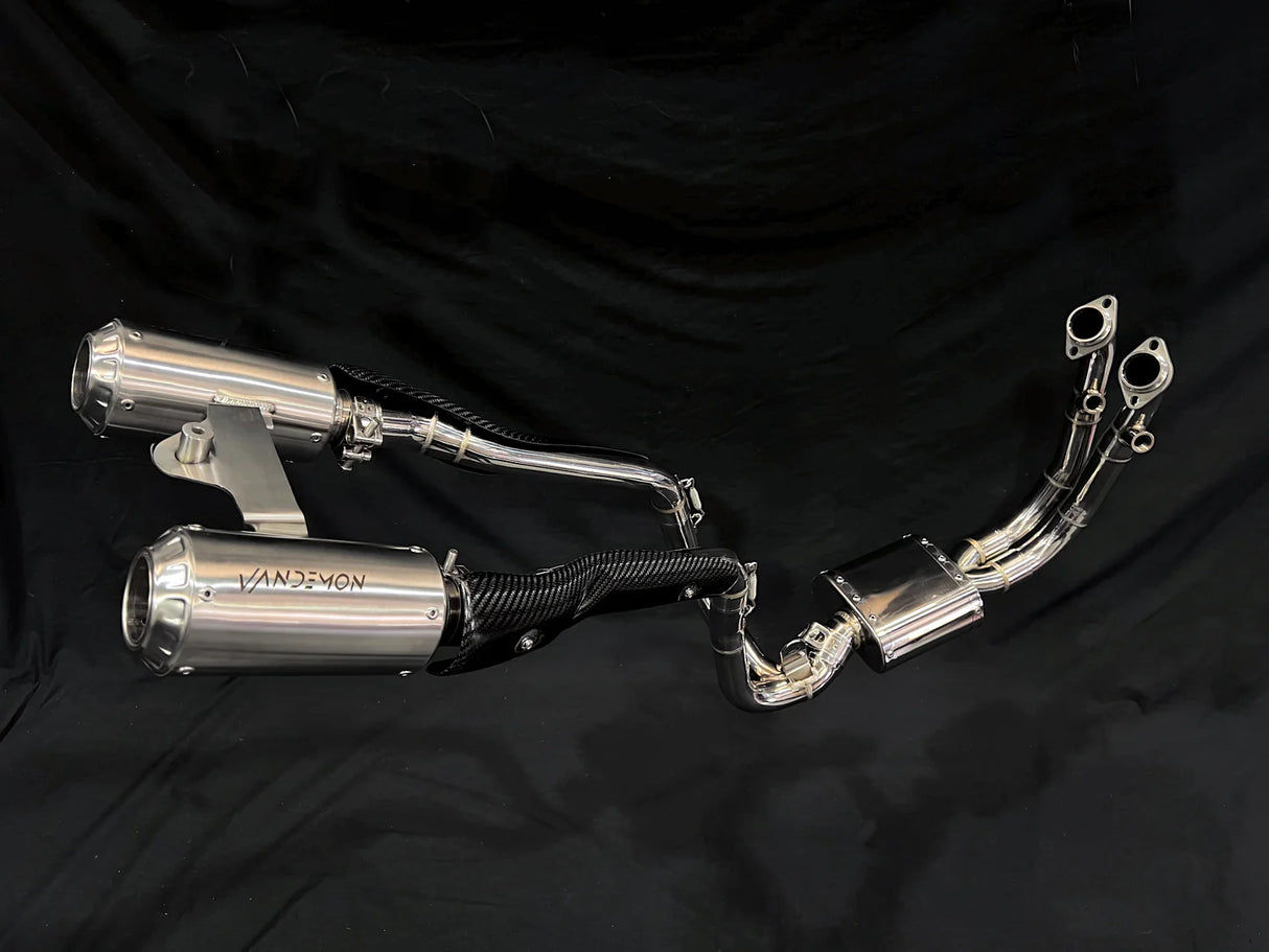 Vandemon CFMOTO 450SR & SS Stainless Steel / Titanium High Mount Exhaust System  CFMOTO450SRSSHMEXHA