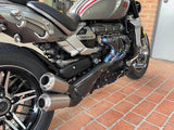 Vandemon Triumph Rocket 3R & GT 2500 Titanium Bimodal Stealth Side Mount Titanium Slip-On TRIUMROCKET3SMMUFA