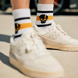 IN STOCK IMPERIAL MOTO Half-Crew Skull Sock