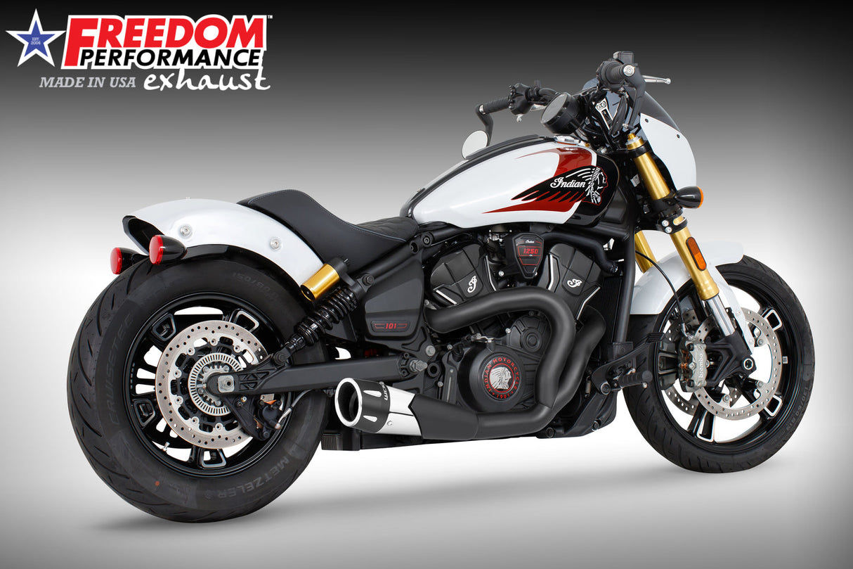 INDIAN 2025 SCOUT 101-CLASSIC-SUPER-SPORT-BOBBER 4.5" 2 INTO 1 SHORTY BUNDLE (2025 SCOUTS ONLY)