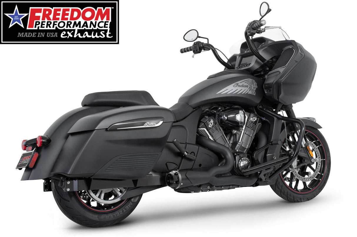 INDIAN CHALLENGER/PURSUIT/ELITE 2-INTO-1 SHORTY FULL SYSTEM BUNDLE