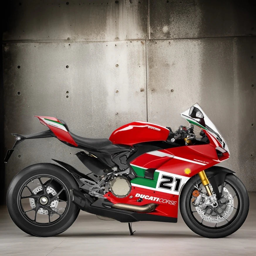 Vandemon  Ducati V2 Panigale & Bayliss Edition Titanium Stealth Slip-On Bimodal Muffler  DUCV2TIEXLINKWVA