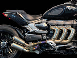 Vandemon Triumph Rocket 3R & GT 2500 Titanium Bimodal Stealth Side Mount Titanium Slip-On TRIUMROCKET3SMMUFA