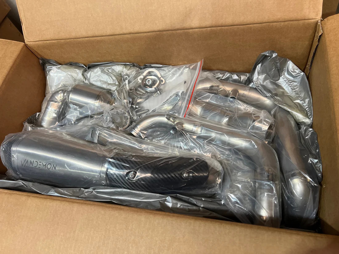Vandemon  KTM 790/890 Duke & R 2017-2024  Titanium Exhaust System & Cat Delete  KTM890DUKERTIEXHB