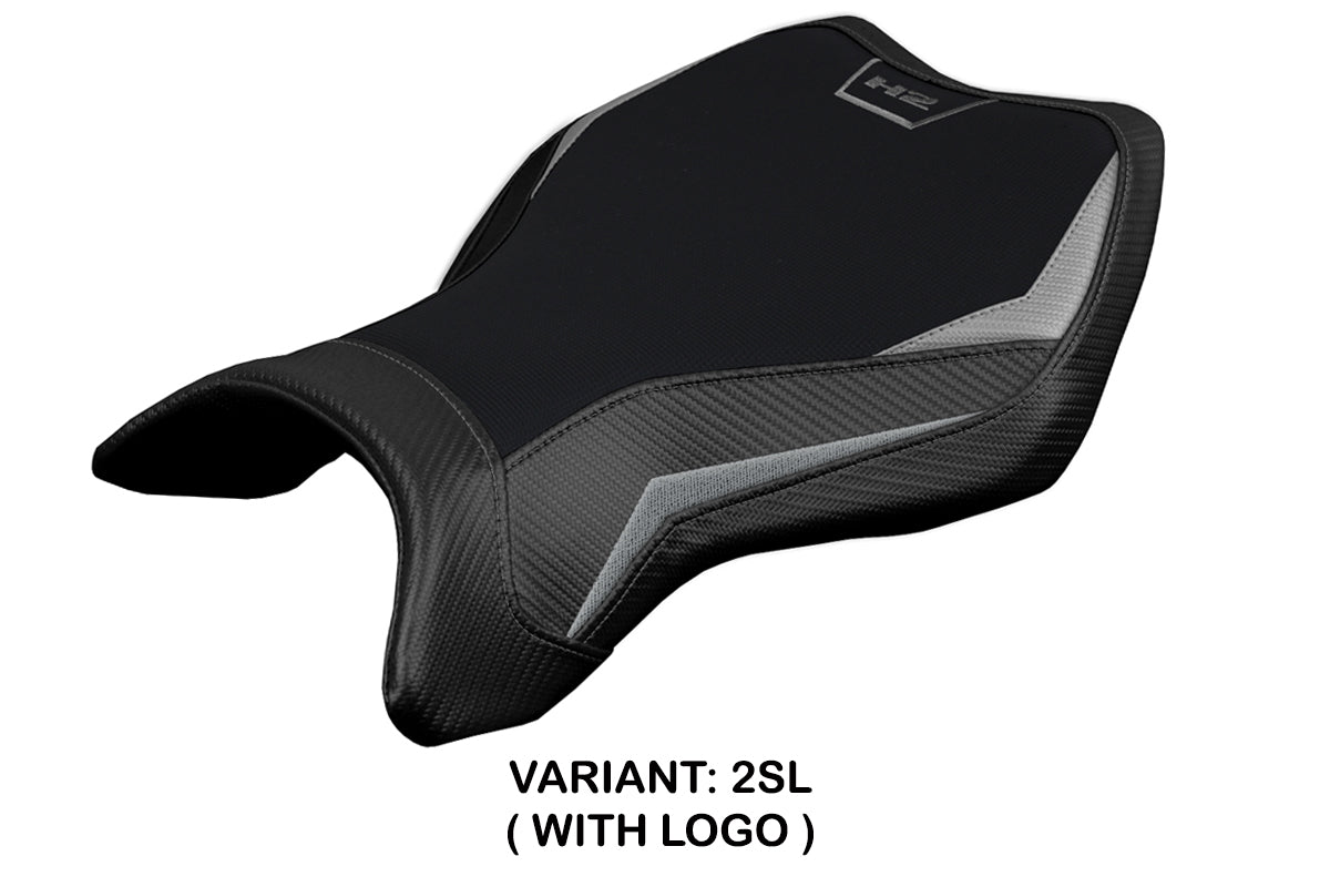 Tappezzeria Italia Kawasaki Ninja H2 H2R 2015-2025 Seat Cover in Silver and Black