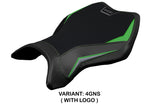 Tappezzeria Italia Kawasaki Ninja H2 H2R 2015-2025 Seat Cover Green in Silver