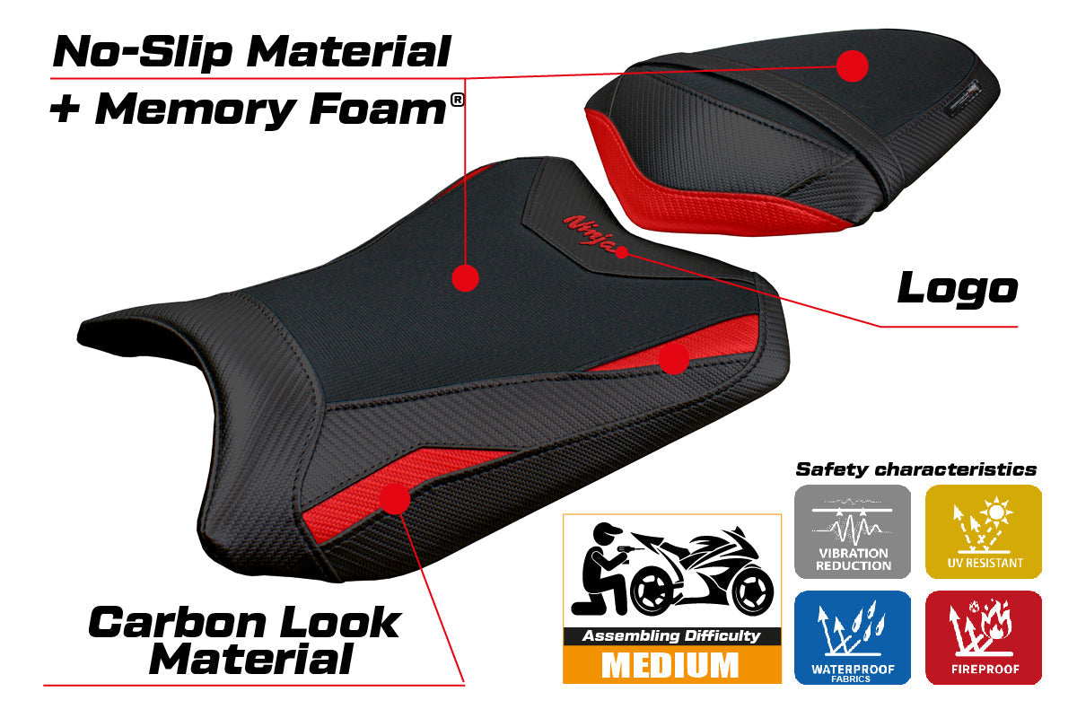 Tappezzeria Italia Kawasaki Ninja 300 2013-2017 Seat Cover Comfort Red