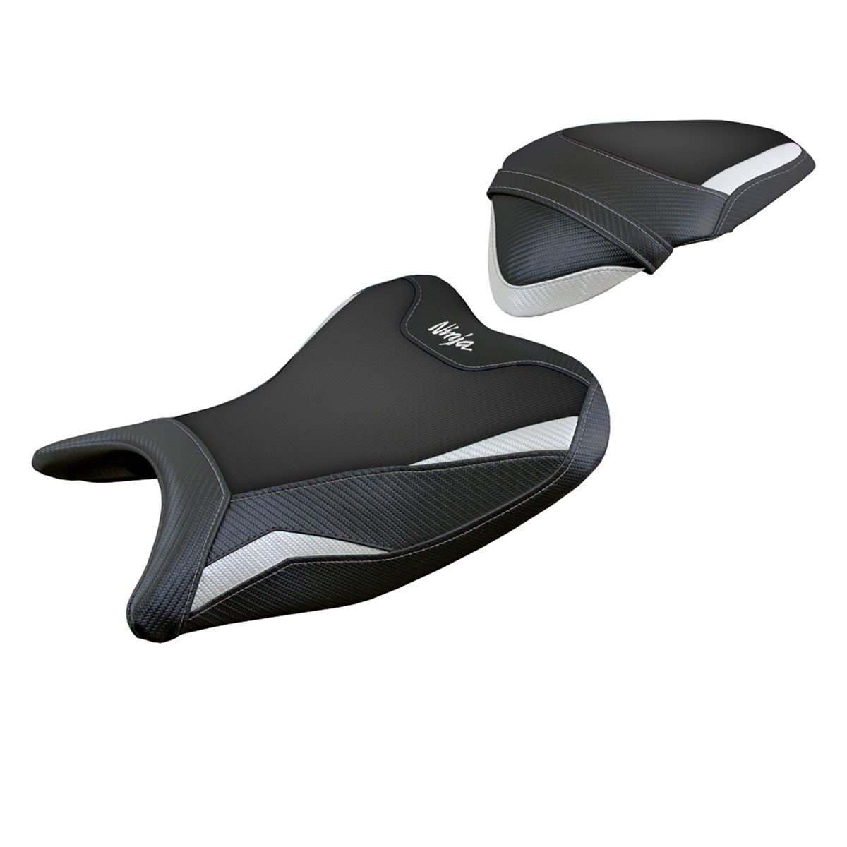 Tappezzeria Italia Kawasaki Ninja 400 2018-2023 Seat Cover in White and Black