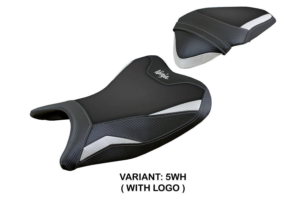 Tappezzeria Italia Kawasaki Ninja 400 2018-2023 Seat Cover in White and Black