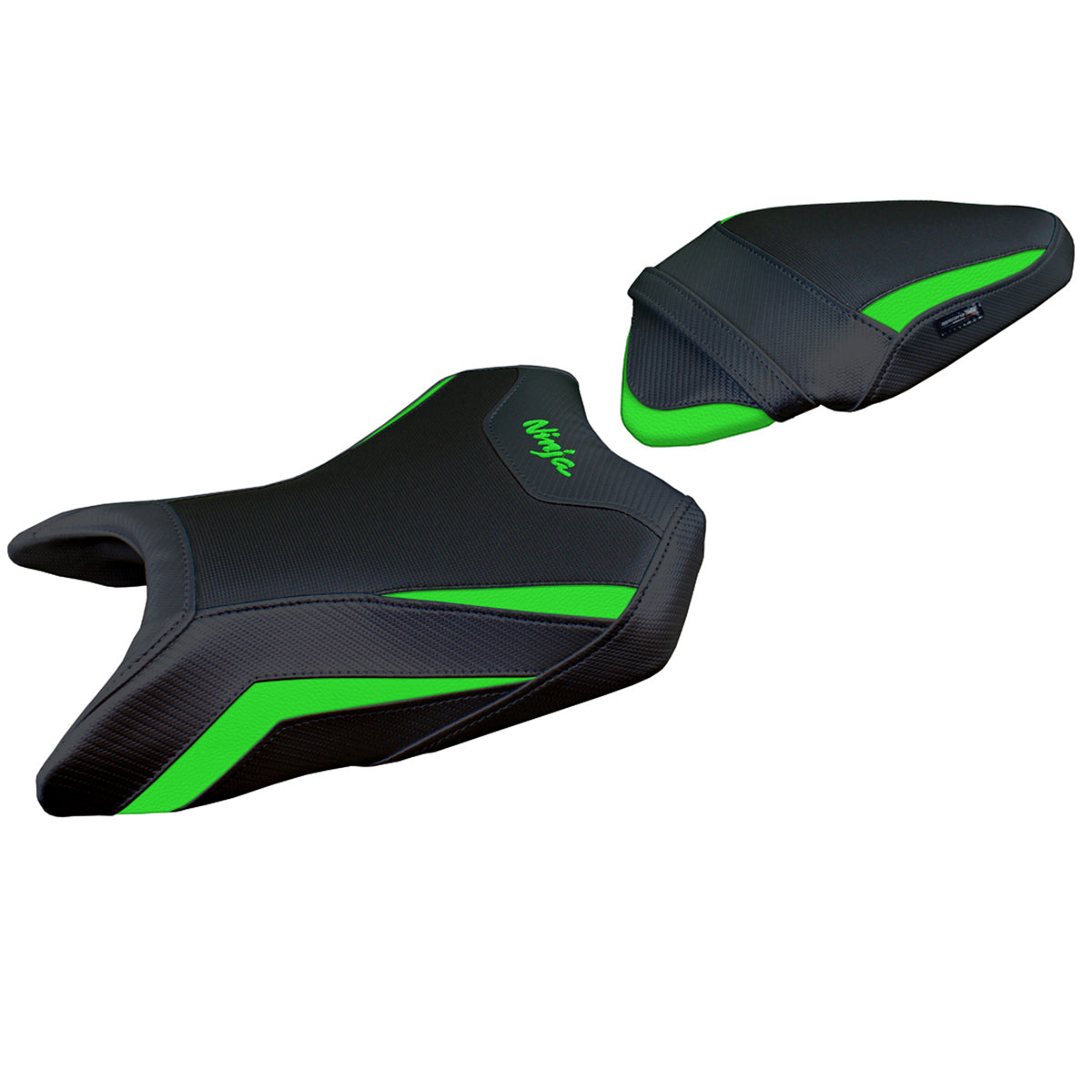Tappezzeria Italia Kawasaki Ninja 500 2024-2025 Seat Cover in Green and Black