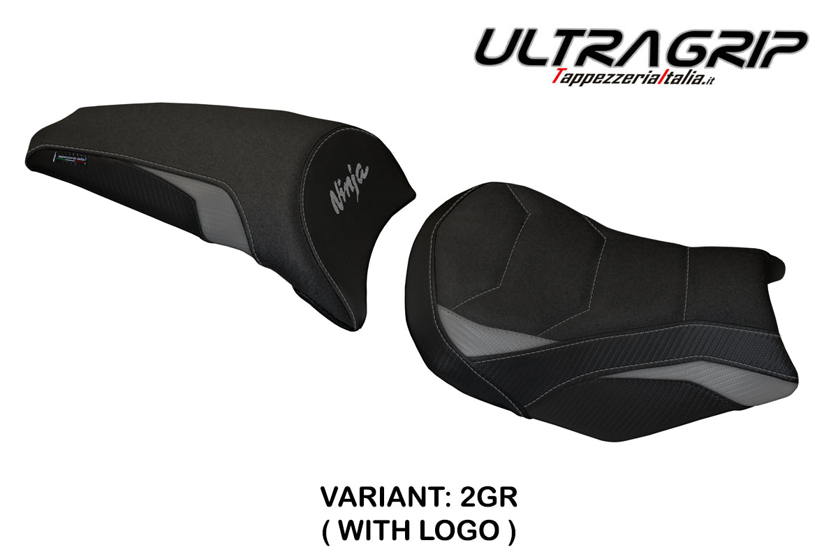 Tappezzeria Italia Kawasaki Ninja 650 Z650 2017-2025 Seat Cover Ultragrip in Grey and Black
