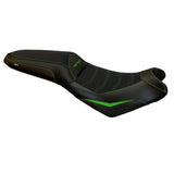 Tappezzeria Italia Kawasaki Versys 650 2007-2025 Seat Cover Comfort in Green and Black