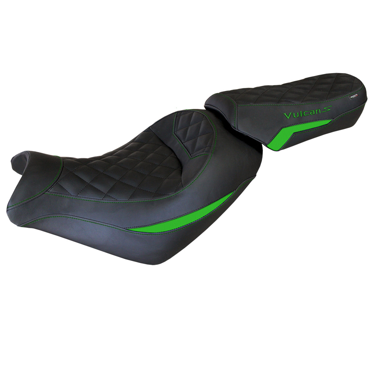 Tappezzeria Italia Kawasaki Vulcan 650 S 2014-2025 Seat Cover in Green and Black