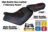 Tappezzeria Italia Kawasaki Vulcan 650 S 2014-2025 Seat Cover Comfort in Black
