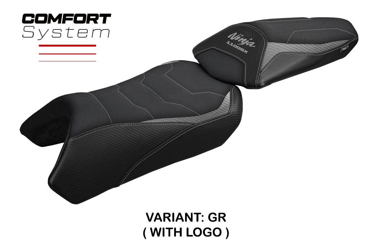 Tappezzeria Italia i Kawasaki Ninja 1100 SX 2025  Seat Cover Tappezzeria Comfort Grey Black