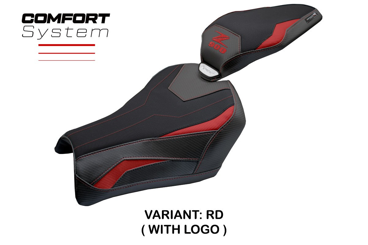 Tappezzeria Italia Kawasaki Z900 2025 Seat Cover Comfort Red Black