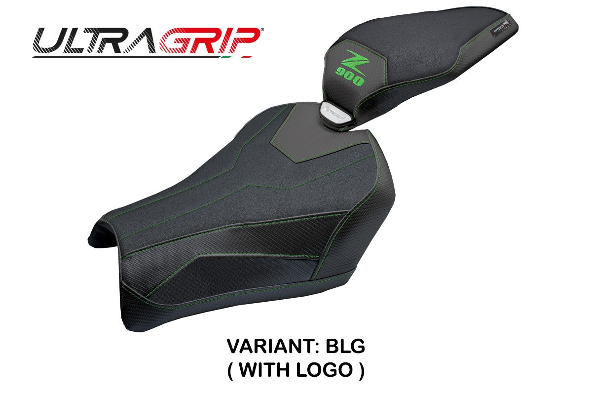 Tappezzeria Italia Kawasaki Z900 2025 Seat Cover Ultragrip Black Green