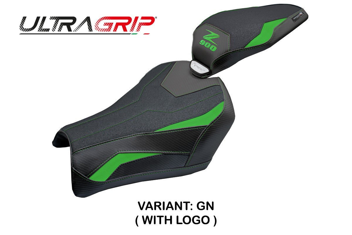 Tappezzeria Italia Kawasaki Z900 2025 Seat Cover Ultragrip Green Black