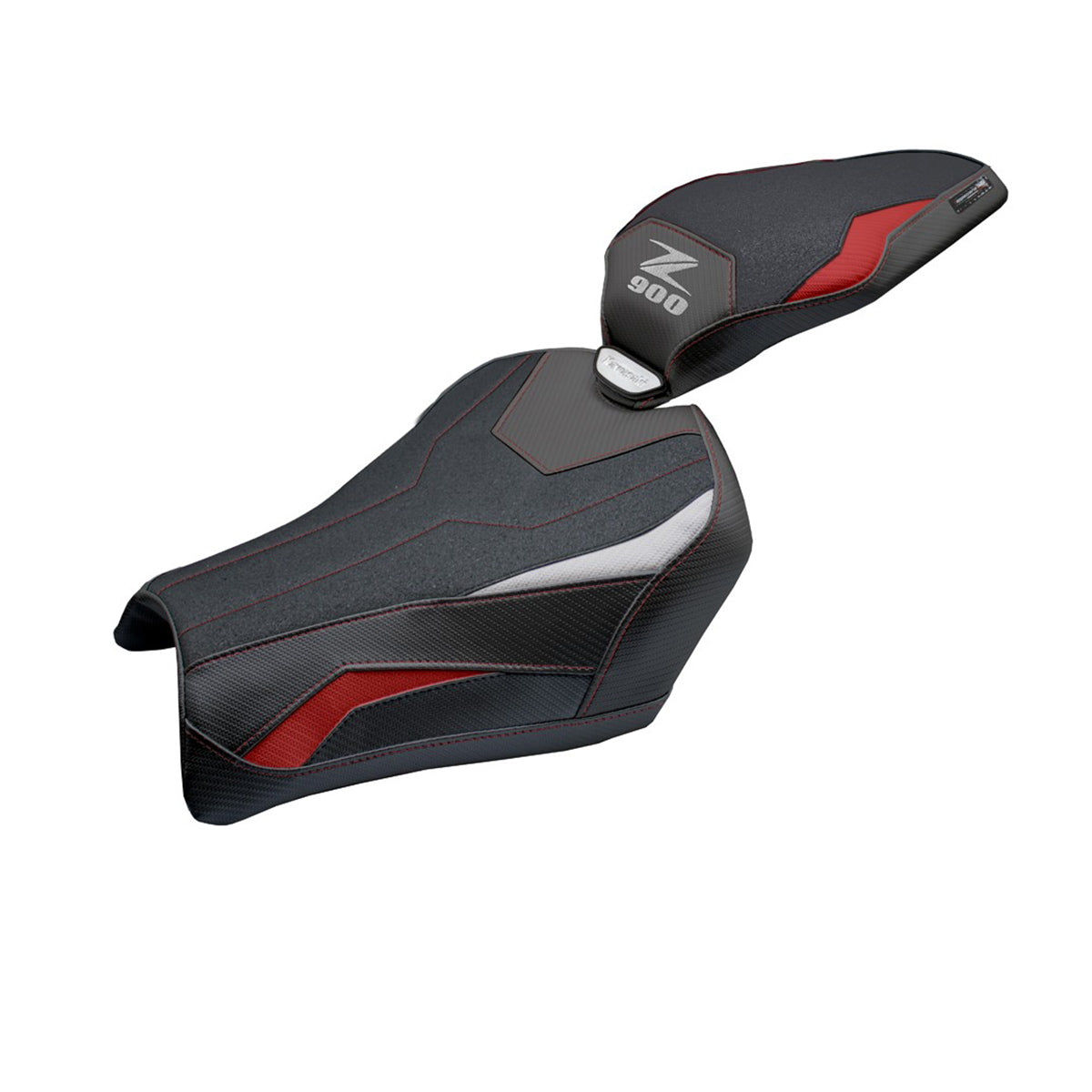 Tappezzeria Italia Kawasaki Z900 2025 Seat Cover Ultragrip Red Silver Black