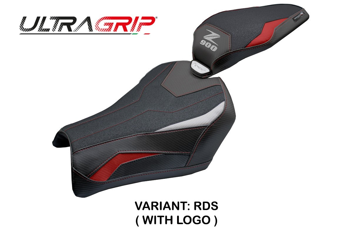 Tappezzeria Italia Kawasaki Z900 2025 Seat Cover Ultragrip Red Silver Black