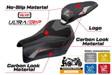 Tappezzeria Italia Kawasaki Z900 2025 Seat Cover Velvet Ultragrip Silver Black