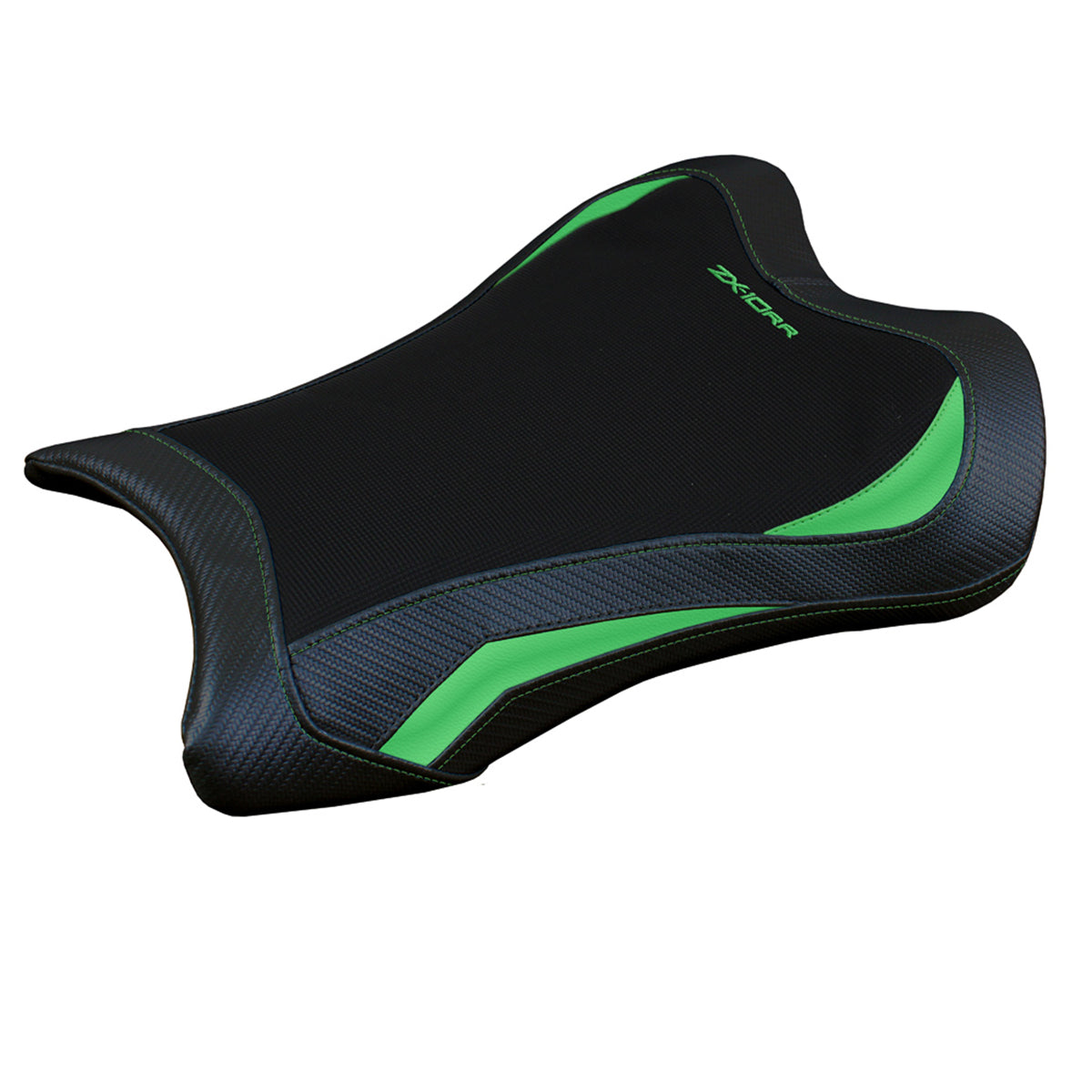 Tappezzeria Italia Kawasaki Ninja ZX10RR 2021-2025 Seat Cover in Green and Black