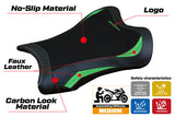 Tappezzeria Italia Kawasaki Ninja ZX10RR 2021-2025 Seat Cover in Green and Black
