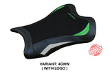Tappezzeria Italia Kawasaki Ninja ZX10RR 2021-2025 Seat Cover in Green and White