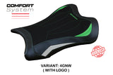 Tappezzeria Italia Kawasaki Ninja ZX10RR 2021-2025 Seat Cover Comfort in Green and White