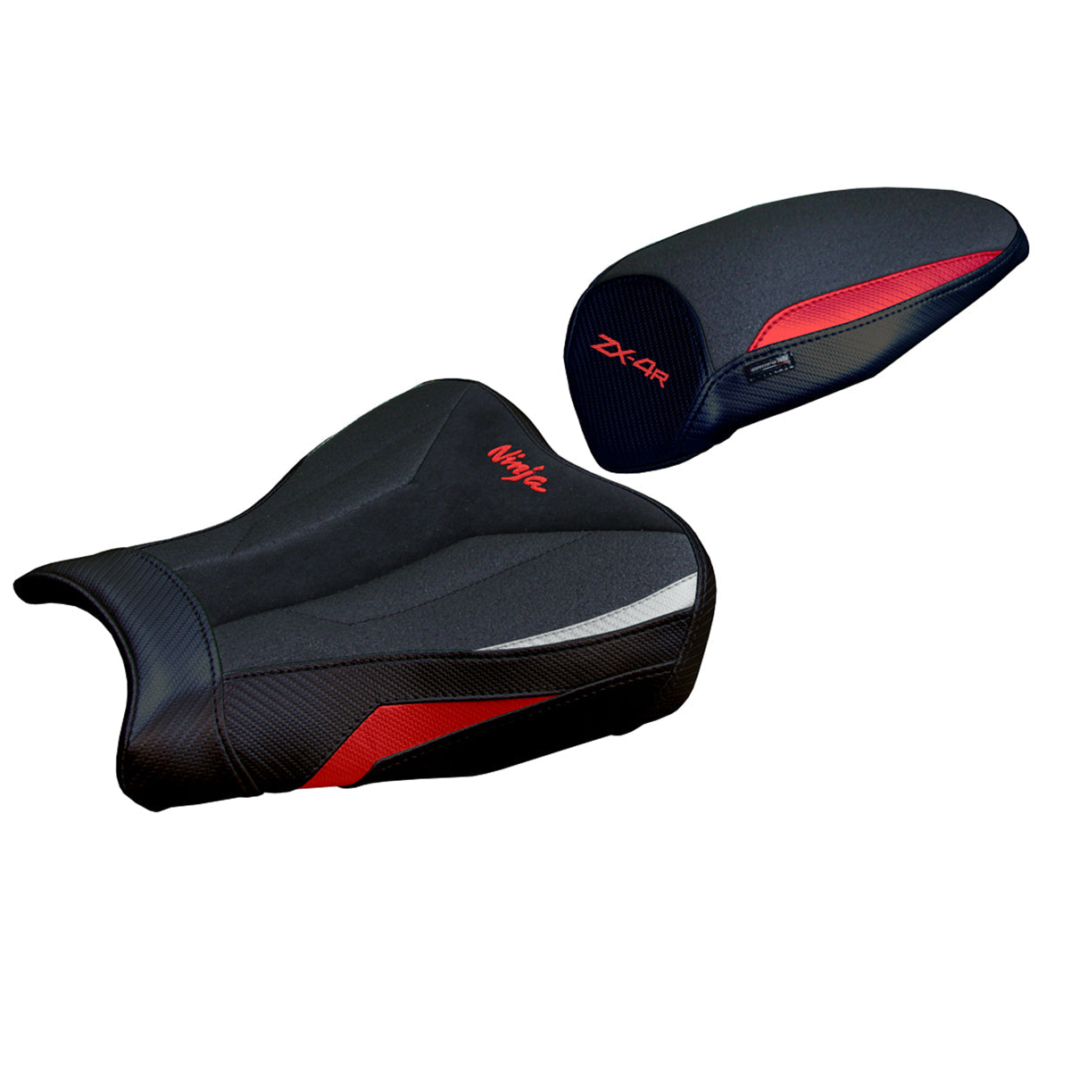 Tappezzeria Italia Kawasaki ZX4R 2023-2025 Seat Cover Ultragrip in Red Silver and Black