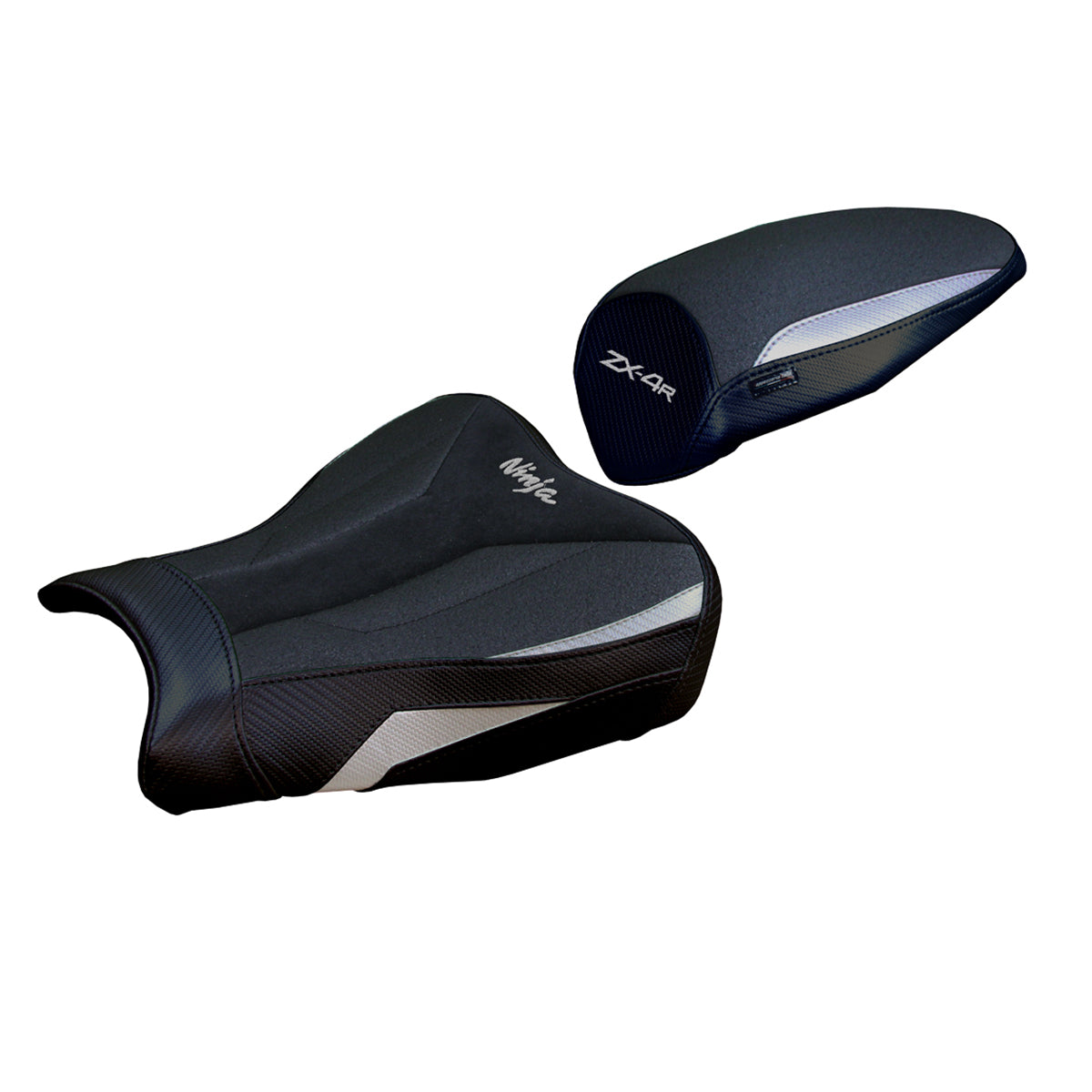 Tappezzeria Italia Kawasaki ZX4R 2023-2025 Seat Cover Ultragrip in Silver and Black