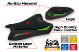 Tappezzeria Italia Kawasaki Ninja ZX6R 2019-2025 Seat Cover Ultragrip in Green and Grey