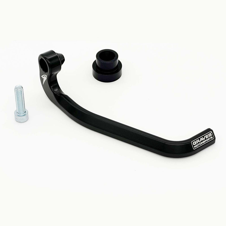 Graves Brake Lever Guard for Kawasaki ZX-10R / ZX-6R / ZX-4RR (2016 +) or any OEM bar that uses a 8mm bolt.    HB004