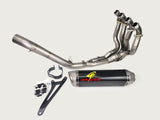 Graves Motorsports Works2 Carbon Full Exhaust System Zx6r 2019-2025  Exk-19zx6-Ftcw2