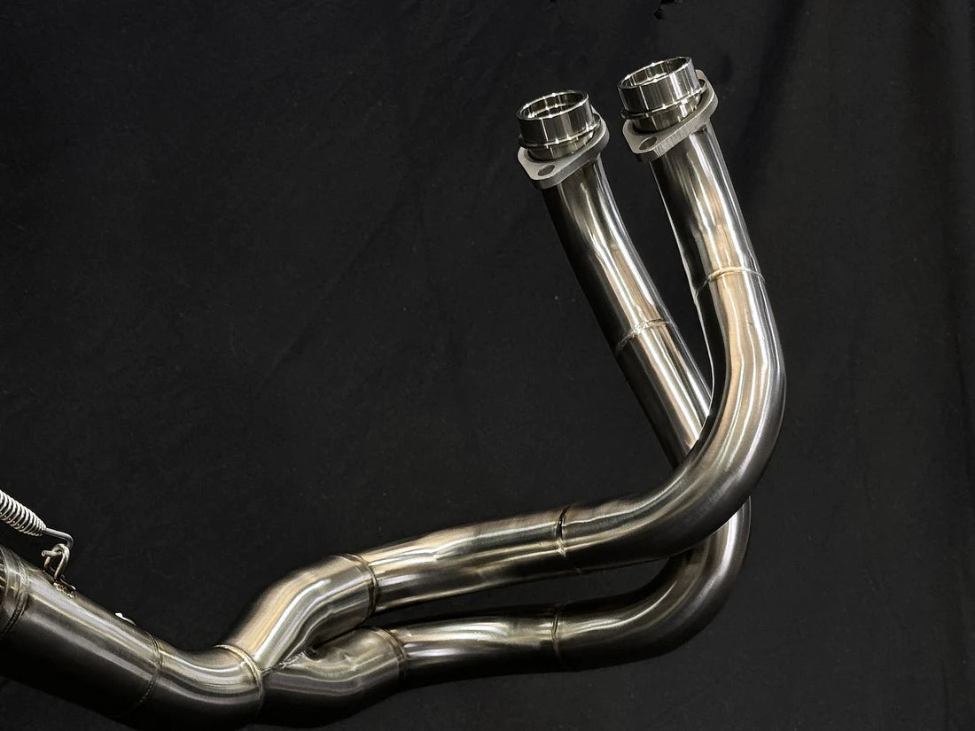 VANDEMON Kawasaki Z650 & Ninja 650 Vandemon Stainless Steel Exhaust System KAWANJA650SSBREXA