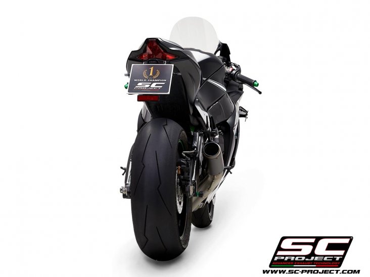 SC-Project carbon slip on Ninja ZX-10R / 2016-2020 Ninja ZX-10RR / 2017-2020 K22-DET36C