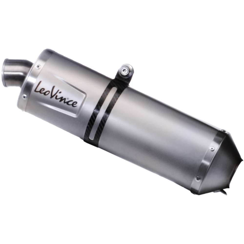 LEOVINCE Slip-On Muffler - Black Stainless Steel Kove 450 Rally 2023 - 2024  14449EBU 1811-4696