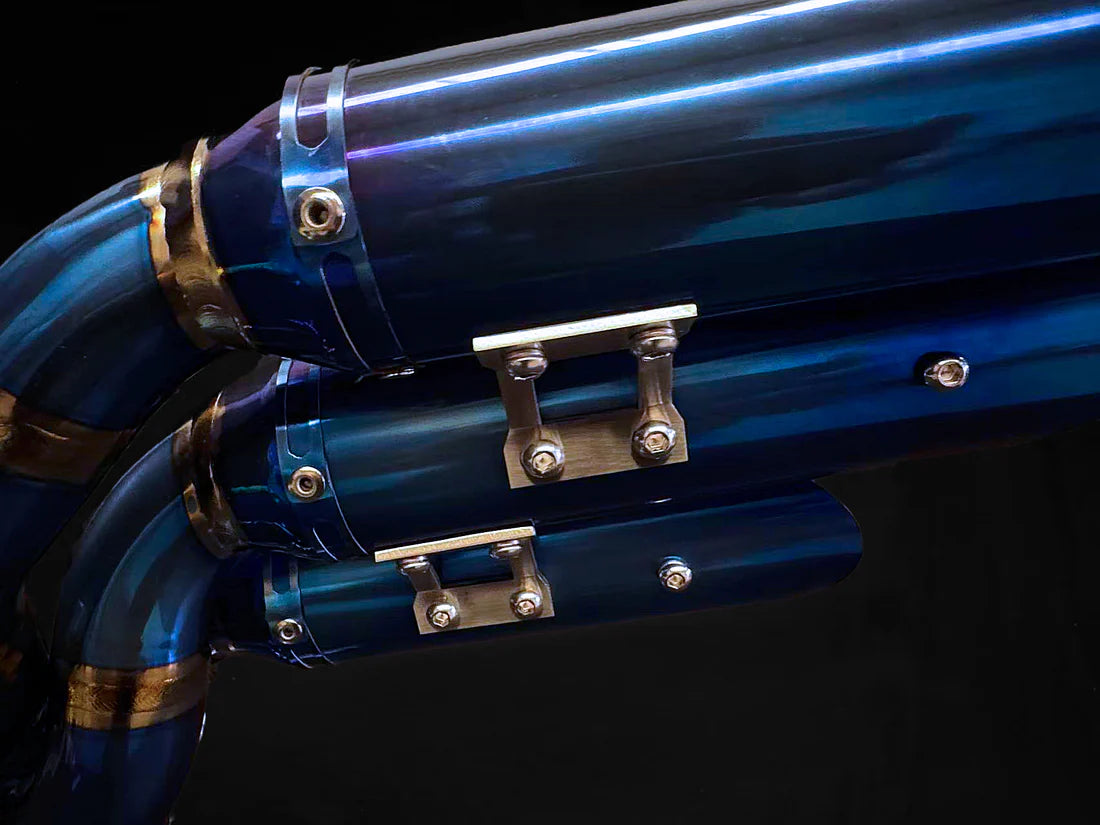 VANDEMON MV AGUSTA Brutale & Dragster 800 Titanium Slip-On Exhaust AGUSTAMV8DRGRTIMUFFB VA-138